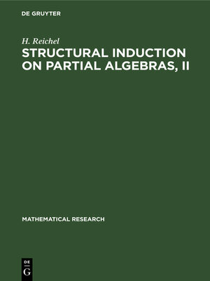 cover image of Structural Induction on Partial Algebras, II